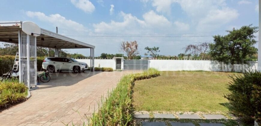 บ้านเดี่ยว 2 หลัง พร้อมที่ดิน 1 ไร่ 55.4 ตารางวา เกาะโพธิ์ นครนายก