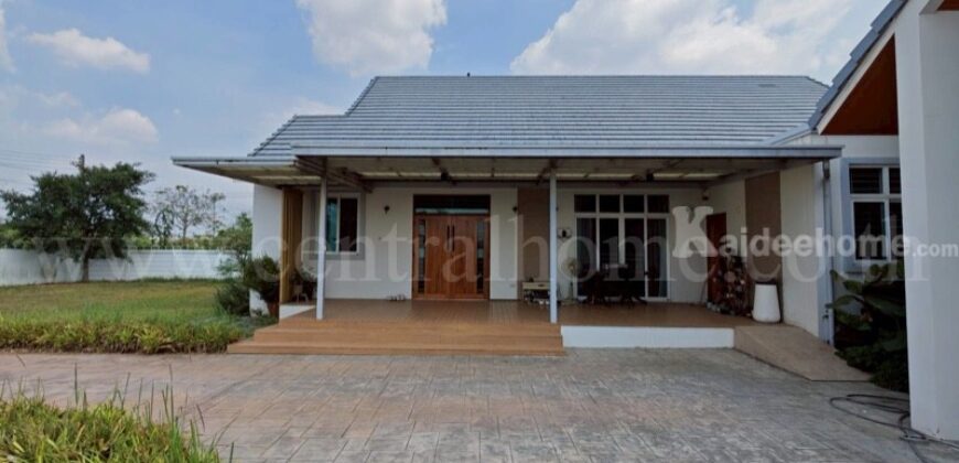 บ้านเดี่ยว 2 หลัง พร้อมที่ดิน 1 ไร่ 55.4 ตารางวา เกาะโพธิ์ นครนายก