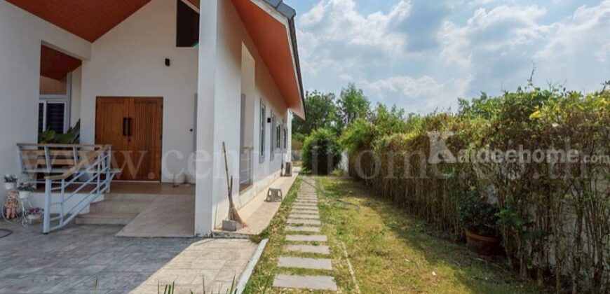 บ้านเดี่ยว 2 หลัง พร้อมที่ดิน 1 ไร่ 55.4 ตารางวา เกาะโพธิ์ นครนายก