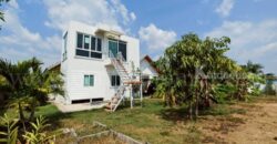 บ้านเดี่ยว 2 หลัง พร้อมที่ดิน 1 ไร่ 55.4 ตารางวา เกาะโพธิ์ นครนายก