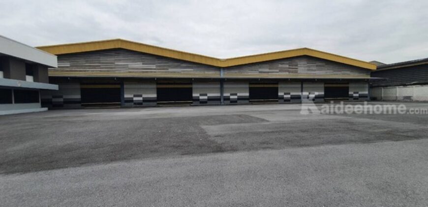 รหัสC7055 ให้เช่าโกดังพร้อมออฟฟิศ ที่ดินเนื้อที่ 6ไร่กว่า พื้นที่สีม่วง ขอใบ รง.4 ได้ ถนนปู่เจ้าสมิงพราย สำโรงใต้ สมุทรปราการ