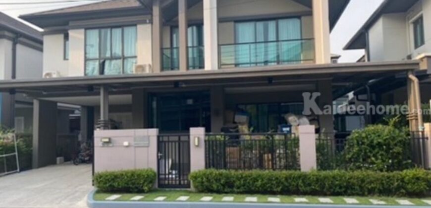 รหัสC7059 ให้เช่าบ้านเดี่ยว 2ชั้น โครงการบางกอก บูเลอวาร์ด พระราม 9 ถนนเลียบวงแหวน ราษฎร์พัฒนา ทับช้าง