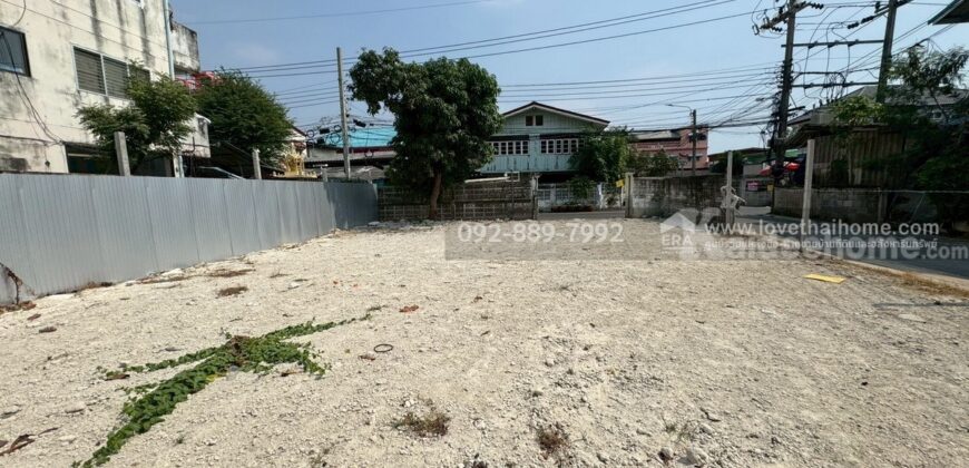 ขายที่ดิน ประชาอุทิศ90 แยก1-5 ซอยชุมชนคลองเก้าห้อง พื้นที่ 53.5 ตรว. ติดถนน 2 ด้าน แปลงมุม ขายเพียง 2.5 ล้านบาทเท่านั้น ใกล้ตลาดประชาอุทิศ90