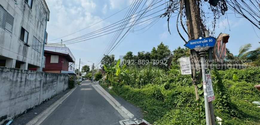 ขายที่ดิน ประชาอุทิศ90 แยก1-7 ซอยชุมชนคลองเก้าห้อง พื้นที่ 54 ตรว. แปลงสวย ขายเพียง 2.09 ล้านบาทเท่านั้น ใกล้ตลาดประชาอุทิศ90
