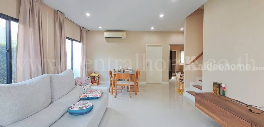 บ้านเดี่ยว บุราสิริ วงแหวน – อ่อนนุช หลังริม เฟอร์ Built – in ถูกสุดในโครงการ