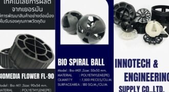 0863771698 ระบบบำบัดน้ำเสีย ระบบ Wet Scrubber ไบโอแก๊ส ตัวกลางแลกเปลี่ยนก๊าซชีวภาพ plastic media