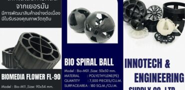 0863771698 ระบบบำบัดน้ำเสีย ระบบ Wet Scrubber ไบโอแก๊ส ตัวกลางแลกเปลี่ยนก๊าซชีวภาพ plastic media