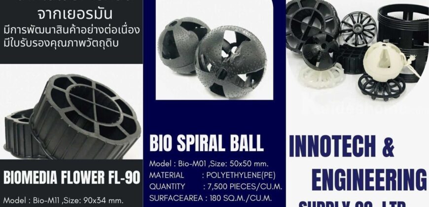 0863771698 ระบบบำบัดน้ำเสีย ระบบ Wet Scrubber ไบโอแก๊ส ตัวกลางแลกเปลี่ยนก๊าซชีวภาพ plastic media