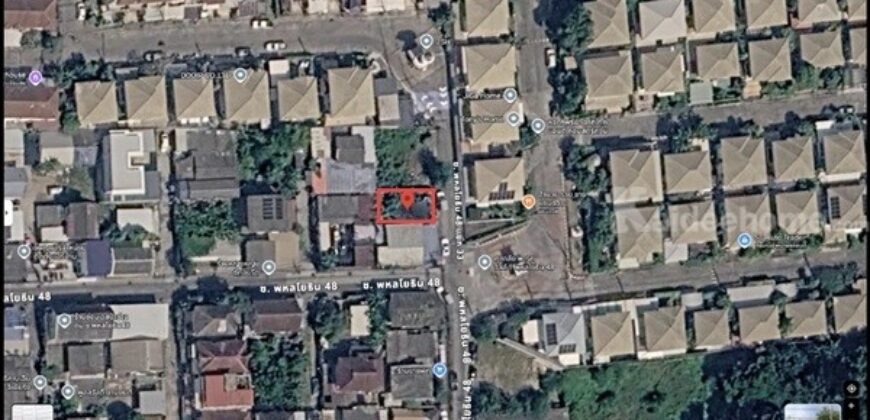 ขายที่ดินแปลงสวย 39 ตร.ว. ซอยพหลโยธิน 48 ถมแล้วพร้อมสร้างบ้าน หน้ากว้างจอดรถได้ 3 คัน! โทร 088-7411719