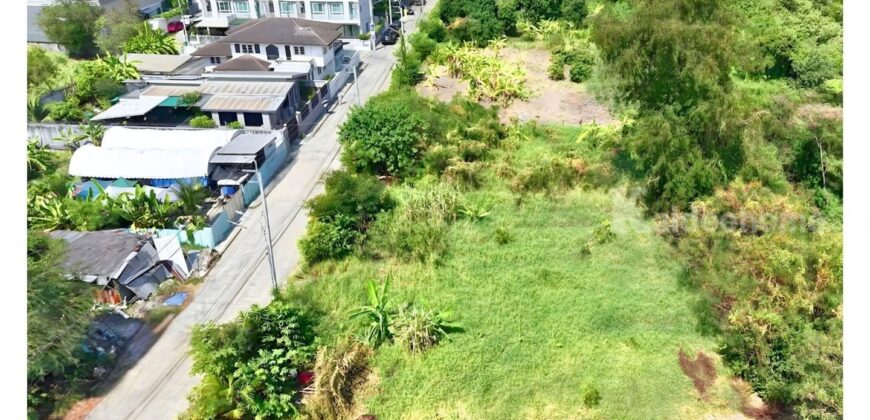 ขายที่ดินปากเกร็ด 201 ตารางวา รูปสี่เหลี่ยมผืนผ้า ทำเลทองซอยวัดสลักเหนือ