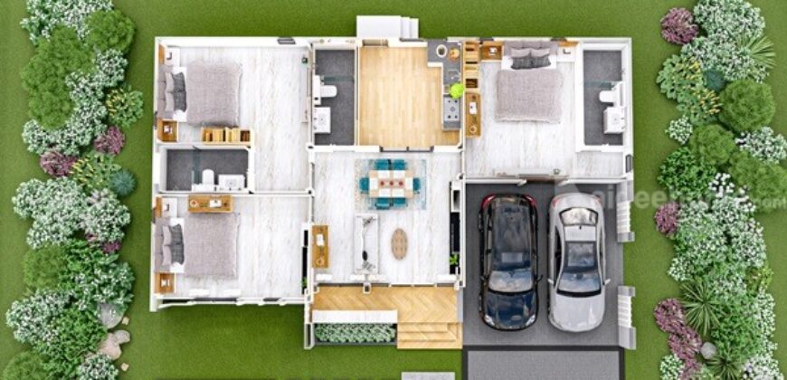 เจ้าของขายเอง บ้านเดี่ยวใหม่ พนัสนิคม หนองเหียง ใกล้331 75.8ตร.ว. 2.39ล. ฟรีโอน โทร 099-4464142