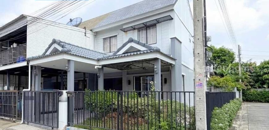 ขาย !! ทาวน์เฮ้าส์ 2 ชั้น บ้านพฤกษา54/1 วงแหวนฯ – คลองถนน (หลังมุม ขนาด 28 ตร.ว.) ต่อเติมพร้อมอยู่ บางใหญ่ นนทบุรี : Baan Pruksa 54/1 Wongwaen-Khlong Thanon