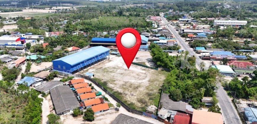 ขายที่ดินพร้อมโรงงาน ทำเล ห้วยโป่ง ระยอง 13-3-78.4 ไร่