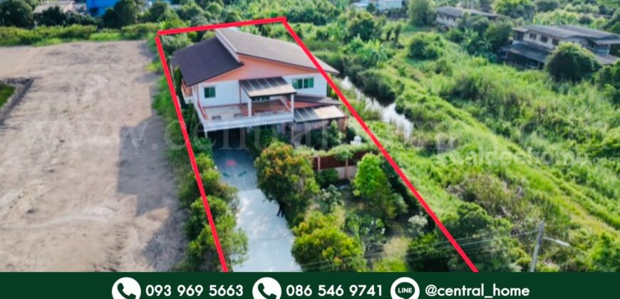 บ้านเดี่ยว 500 ตร.วา เรียบคลองบางโพธิ์เหนือ สามโคก ปทุมธานี เฟอร์ครบ พร้อมอยู่