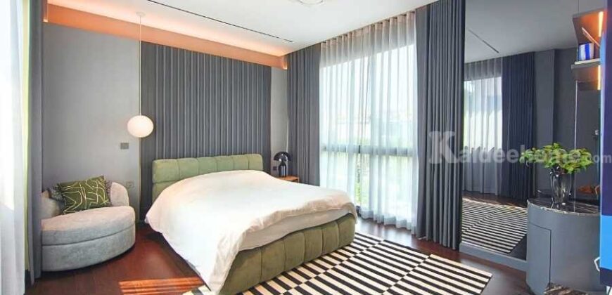 ขาย/ให้เช่า บ้านเดี่ยว 3 ชั้น แกรนด์ บางกอก บูเลอวาร์ด ดอนเมือง-แจ้งวัฒนะ (ขนาด 76 ตร.ว.) ระดับ Luxury เป็นบ้านตัวอย่างตกแต่งพร้อมเข้าอยู่ ติดถนนศรีสมาน ใกล้ทางด่วนอุดรรัถยา ปากเกร็ด นนทบุรี : Grand Bangkok Boulevard Donmueang-Chaengwattana