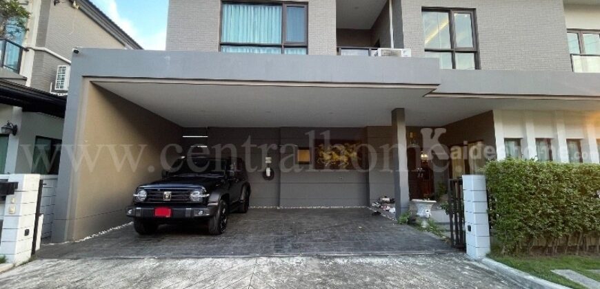 บ้านเดี่ยว เซนโทร ราชพฤกษ์-สวนผัก บิวอินทั้งหลัง แปลงริมข้างสวน พร้อมเข้าอยู่