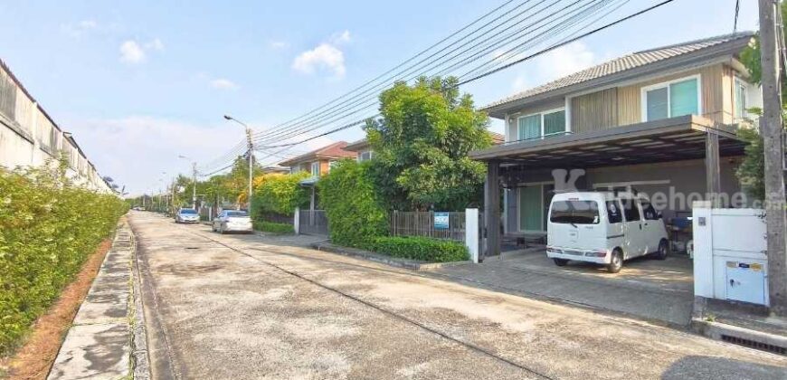 ขาย!! บ้านเดี่ยว หมู่บ้านมัณฑนา เลค วัชรพล เฟส2 (หน้าบ้านไม่ชนหลังอื่น ขนาด 55 ตร.ว.) สายไหม56 วัชรพล กรุงเทพฯ : Mantana Lake Watcharapol2