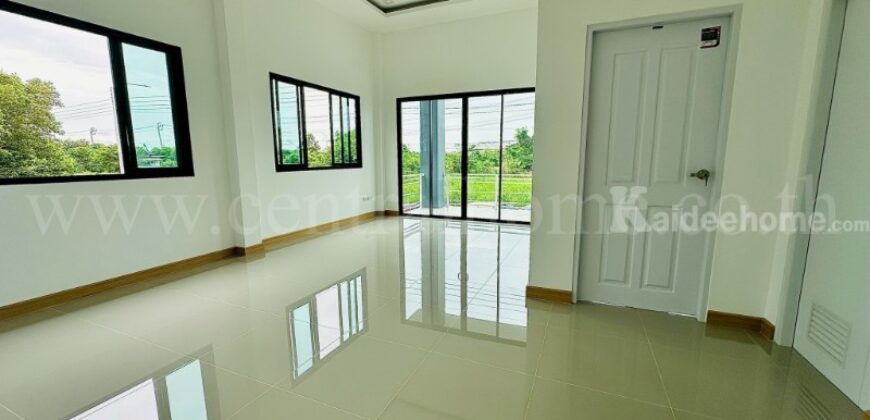 บ้านเดี่ยว ซอยเทพประทาน 1 บางกรวย – ไทรน้อย บ้านใหม่มือหนึ่ง ราคาถูก