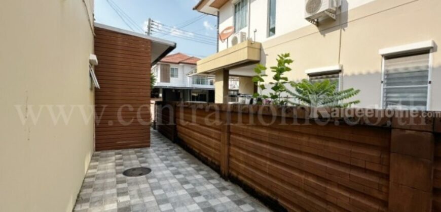 บ้านเดี่ยว ฮาบิเทีย ราชพฤกษ์ หลังริม ต่อเติมแล้ว ราคาถูกสุดในโครงการ