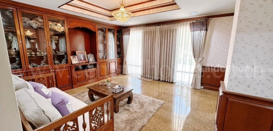 บ้านเดี่ยว 367 ตารางวา ลัดดารมย์ รัตนาธิเบศร์ แปลงริม หลังใหญ่ที่สุดในโครงการ