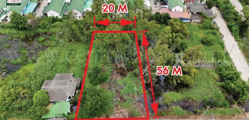 ที่ดินเปล่า 285 ตร.วา ซอยบงกช 55 คลอง 2 ปทุมธานี