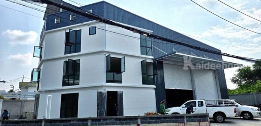 รหัสC7078 ให้เช่า ขายโฮมออฟฟิศพร้อมโกดัง ถนนรัตนาธิเบศร์ ใกล้ราชพฤกษ์ ใกล้รถไฟฟ้าสายสีม่วงสถานีไทรม้า
