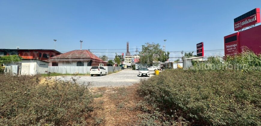 ที่ดินเปล่า 1 ไร่ ติดถนนกาญจนาภิเษก ซอยวัดพระนอน ใกล้ตลาดพระปิ่น 3