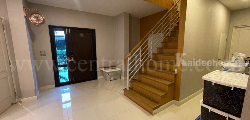 บ้านเดี่ยว เซนโทร ราชพฤกษ์-สวนผัก บิวอินทั้งหลัง แปลงริมข้างสวน พร้อมเข้าอยู่