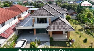 บ้านเดี่ยว 300 ตร.วา ธรรมสุธีร์ ปทุมธานี ติดตั้งโซลาเซลล์ ประหยัดไฟ พร้อมอยู่