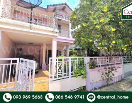 บ้านแฝด ซิลค์ วิลเลจ พหลโยธิน 54 หลังริม ติดถนน บ้านสวย ราคาถูก