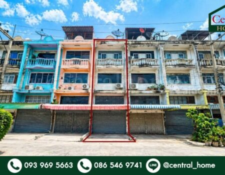 อาคารพาณิชย์ 3 ชั้นครึ่ง เกษมสุวรรณ 5 ตรงข้ามวัดบางนมโค ราคาถูกมาก