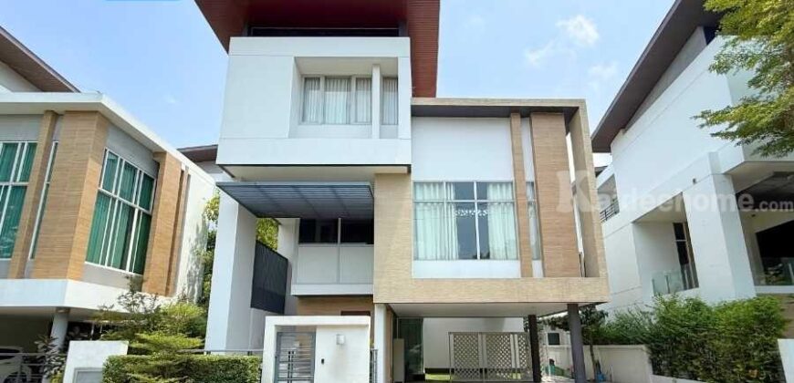 ขาย!! บ้านเดี่ยว หมู่บ้าน เนอวานา บียอนด์ ไลท์ พระราม 9 (ขนาด 65 ตร.ว.) กรุงเทพกรีฑา สะพานสูง กทม. ใกล้รถไฟฟ้า Airport Link สถานีบ้านทับช้าง เลียบมอเตอร์เวย์ : Nirvana Beyond Lite Rama 9
