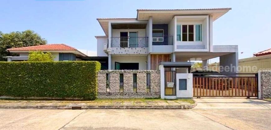 ขาย!! บ้านเดี่ยวหลังริม บุราสิริ ท่าข้าม – พระราม2 (ขนาด 94 ตร.ว.) ถนนกาญจนาภิเษก ท่าข้าม บางขุนเทียน กทม. : Burasiri Thakham-Rama 2