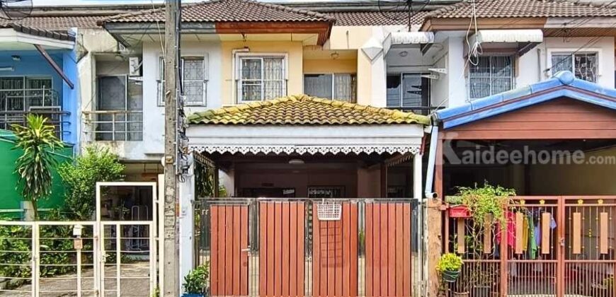 ขาย!! ทาวน์โฮม หมู่บ้านร็อคการ์เด้นโฮม2 (ขนาด 19 ตร.ว.) ซอยวัชรพล3 แยก1 สายไหม : Rock Garden Home 2