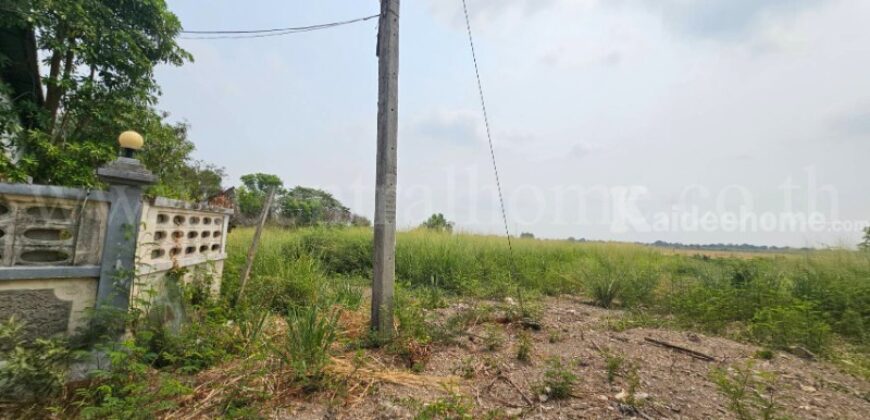 ที่ดินเปล่า 1 ไร่ ลาดหลุมแก้ว ปทุมธานี ใกล้โรงพยาบาล ราคาถูก