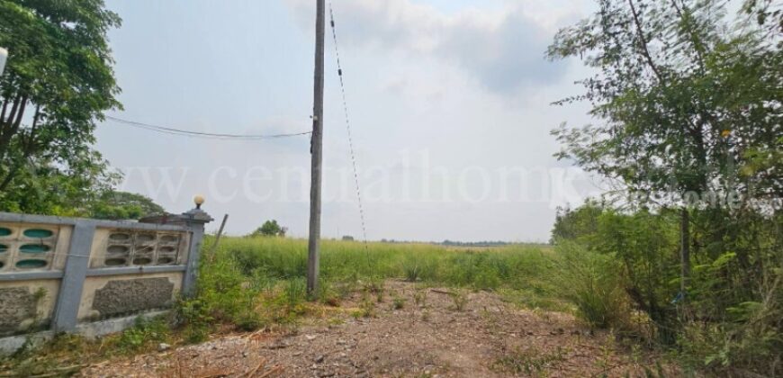 ที่ดินเปล่า 1 ไร่ ลาดหลุมแก้ว ปทุมธานี ใกล้โรงพยาบาล ราคาถูก