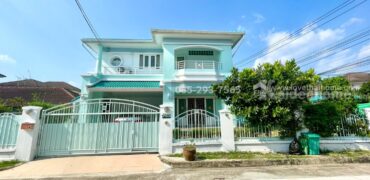 ขายบ้านเดี่ยว 2 ชั้น หมู่บ้านลัดดารมย์ ไทรม้า รัตนาธิเบศร์ บ้านหลังมุม พื้นที่ 89 ตารางวา ขาย 10.8 ล้านบาท โครงการใหญ่ ติด MRT สถานีไทรม้า