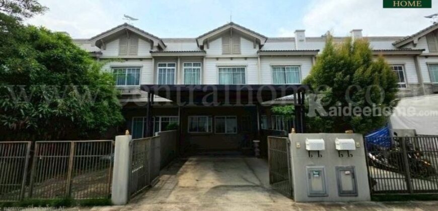 ทาวน์เฮ้าส์ อินดี้ ศรีนครินทร์ – ร่มเกล้า สภาพดี ต่อเติมครบ พร้อมอยู่ ราคาถูก