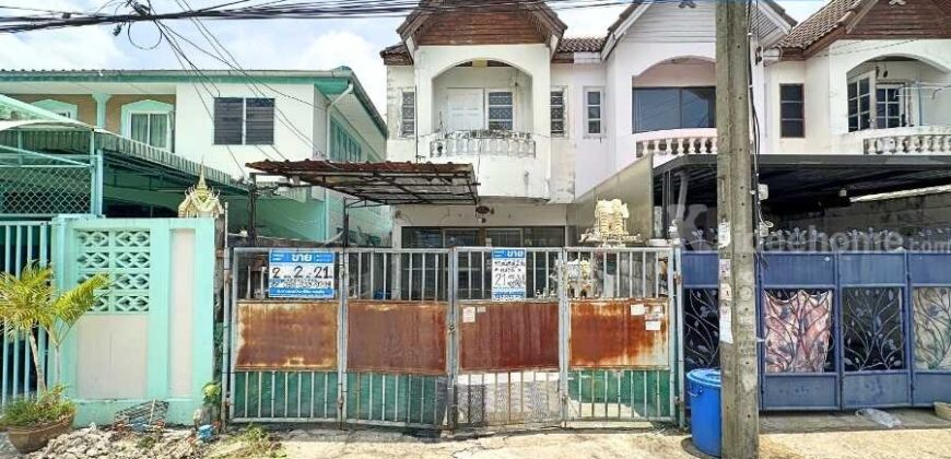 ทาวน์เฮาส์หลังริม ซอยลาดปลาเค้า72 (ขนาด 21 ตร.ว.) รามอินทรา-เกษตรนวมินทร์ ใกล้รถไฟฟ้า MRT ลาดปลาเค้า กทม. : Lat Plakhao 72