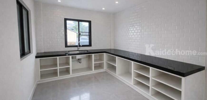บ้านเดียว รีโนเวทใหม่ ใกล้ทางด่วนจตุโชติ ใหญ่ที่สุด 86 ตร.ว แปลงมุม โครงการ เดอะริคโค้ เรสซิเดนซ์ วงแหวนฯ–หทัยราษฎร์