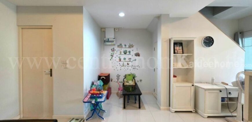 ทาวน์เฮ้าส์ อินดี้ ศรีนครินทร์ – ร่มเกล้า สภาพดี ต่อเติมครบ พร้อมอยู่ ราคาถูก