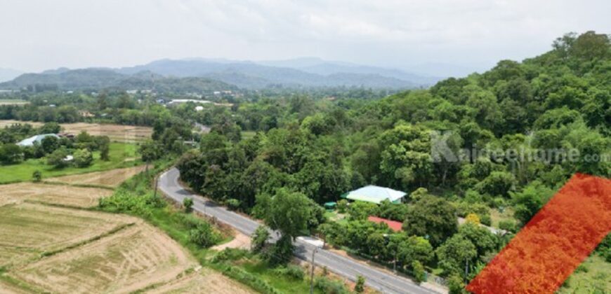 ขายที่ดินติดถนนหลวง เนื้อที่ 142 ตารางวา สาริกา นครนายก