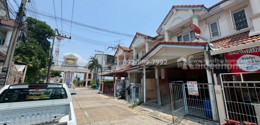 ขายทาวน์เฮ้าส์ 2 ชั้น หมู่บ้านกานดา กม.23 พระราม2-นาดี พื้นที่ 20 ตรว. ราคาถูกที่สุดในโครงการนี้แล้ว ขายเพียง 1.4 ล้านบาท ใกล้เซ็นทรัล มหาชัย