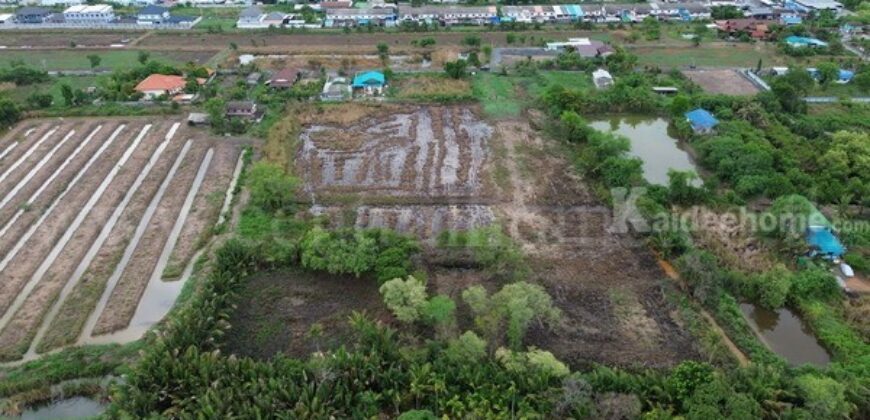 ที่ดินแปลงสี่เหลี่ยมสวย ทำเล EEC ใจกลางเมืองฉะเชิงเทรา
