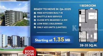 Your Affordable Urban Escape Awaits, Reach Sukhumvit 107 – just 1.4 km from BTS Bearing