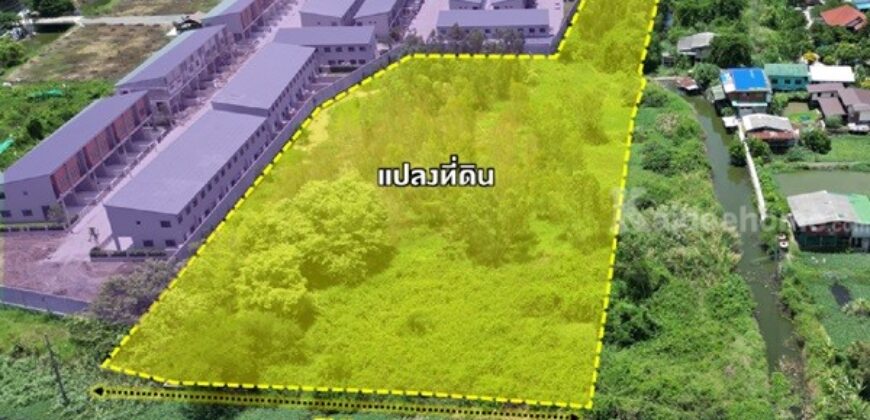ที่ดินทำเลดี ติดถนนใหญ่ ห่างจาก ถ.ชัยพฤกษ์ เพียง 400 ม. พร้อมโอน หน้ากว้างติด ถนน 60 ม. หลังติดคลองสวย โทร 092-7579858