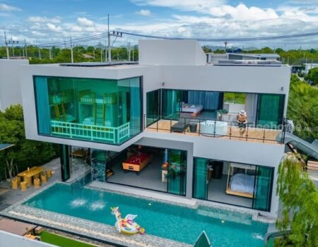ขาย/ให้เช่า บ้าน Pool Villa หัวหิน 100 ตรว. ขนาด 4 ห้องนอน 4 ห้องน้ำ วิวภูเขา ห่างทะเล 5-10 นาที โทร 06-37515164
