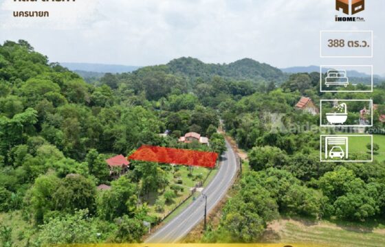 ขายที่ดินติดถนนหลวง เนื้อที่ 142 ตารางวา สาริกา นครนายก