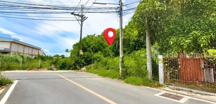 ขายที่ดินบางละมุง โครงการพฤกษาเปี่ยมสุข 2-2-6.2ไร่ ผังสีส้ม แปลงสวย ทำเลดี
