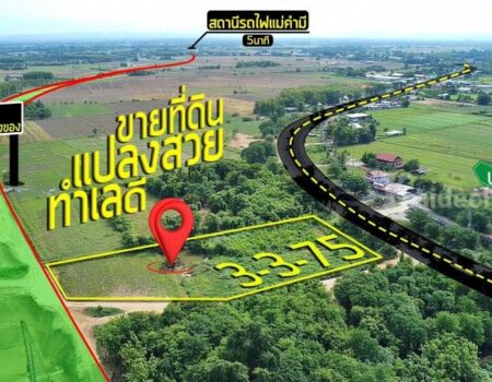 ขายที่ดินเปล่าแปลงสวย อำเภอเมือง แพร่ ติดโครงการรถไฟสายเด่นชัย